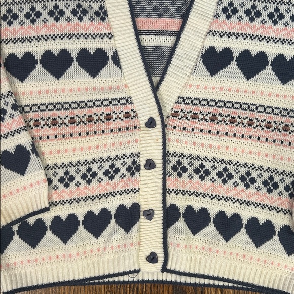 Vintage 90s Knit Valentines Sweater - Picture 2 of 13
